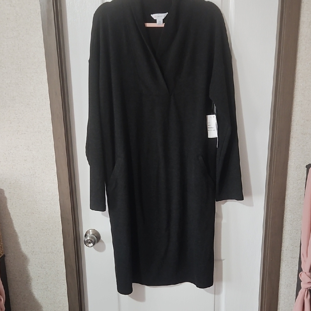 Liz Claiborne Black Long Sleeve Dress